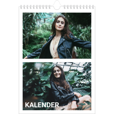 Fotokalender A4 (20 x 30 cm) — Stor måned [kalender forside]