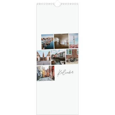 Køkkenkalender  — Byferie (hvid) [kalender forside]