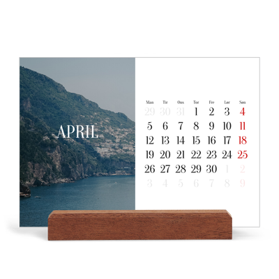 Staffeli kalender - liggende  — Endeløs flugt [April]