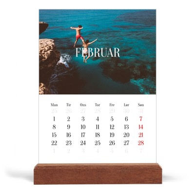 Staffeli kalender - stående  — Endeløs flugt [Februar]