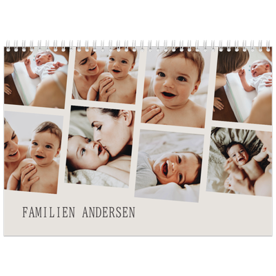 Fotokalender A4 dobbelt (30 x 40 cm) — Dynamiske billeder [kalender forside]