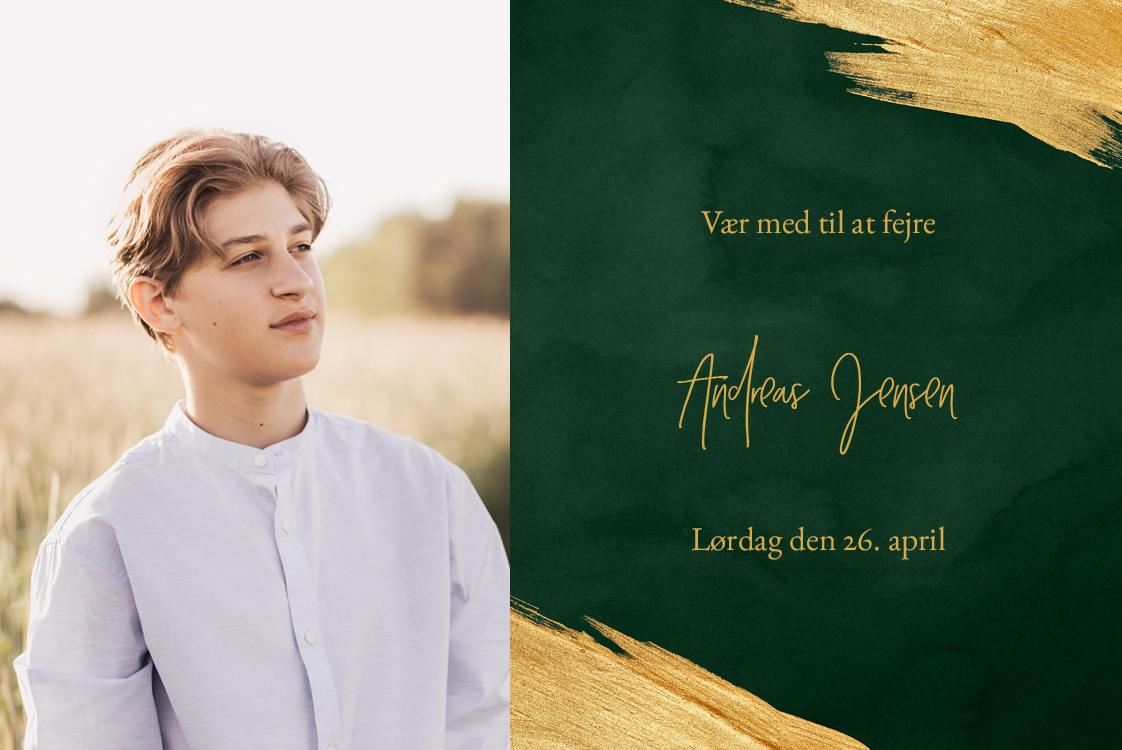 Invitationer — Guldmaling