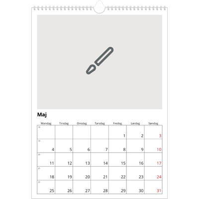 Årskalender A3 — Design selv [kalender forside]