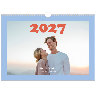 A3 Foto Kalender — Retro rammer [kalender forside]