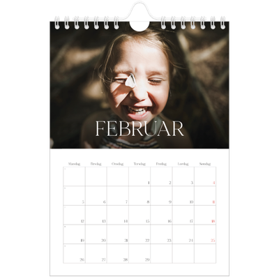 A5 Foto Kalender — Tolv store måneder [Februar]