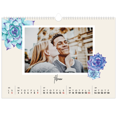 A3 Foto Kalender — Malte blomster [Februar]