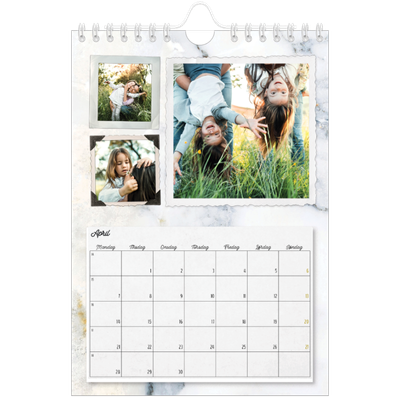 A5 Foto Kalender — Vintage [April]