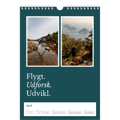 Fotokalender A4 (20 x 30 cm) — Redaktionel Jord [April]