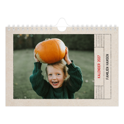 A5 Foto Kalender — Stempeleffekt [kalender forside]