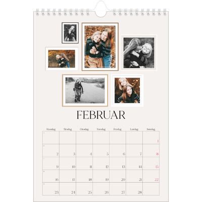 Fotokalender A4 (20 x 30 cm) — Billedvæg [Februar]
