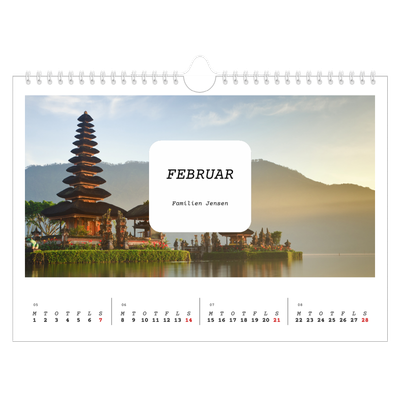Fotokalender A4 — Den fulle historie [Februar]
