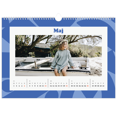 A3 Foto Kalender — Farveglad mønster [kalender forside]