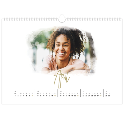 A3 Foto Kalender — Diffuse billederammer [April]