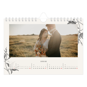 A5 Landskab Fotokalender — Blek & blomst
