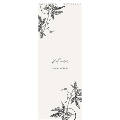 Køkkenkalender  — Blek & blomst [kalender forside]
