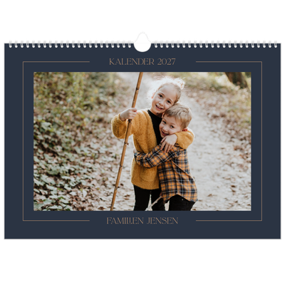 A3 Foto Kalender — Berlinerblåt [kalender forside]