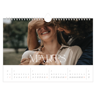Fotokalender A4 — Store billeder [Marts]
