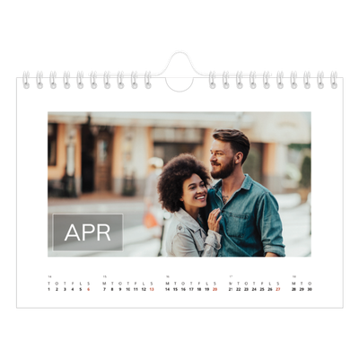 A5 Foto Kalender — Stor dato [April]