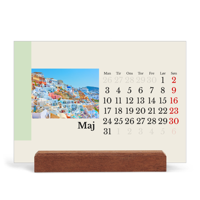 Staffeli kalender - liggende  — Verdens seværdigheder [kalender forside]