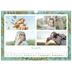 A3 Foto Kalender — Blomstret tapet [Marts]
