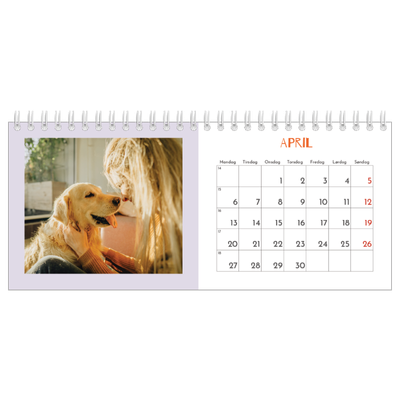 Bordkalendere — Farverig kalender [April]