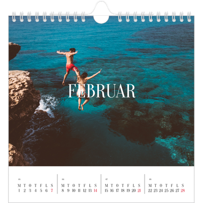 Årskalender kvadratisk — Endeløs flugt [Februar]