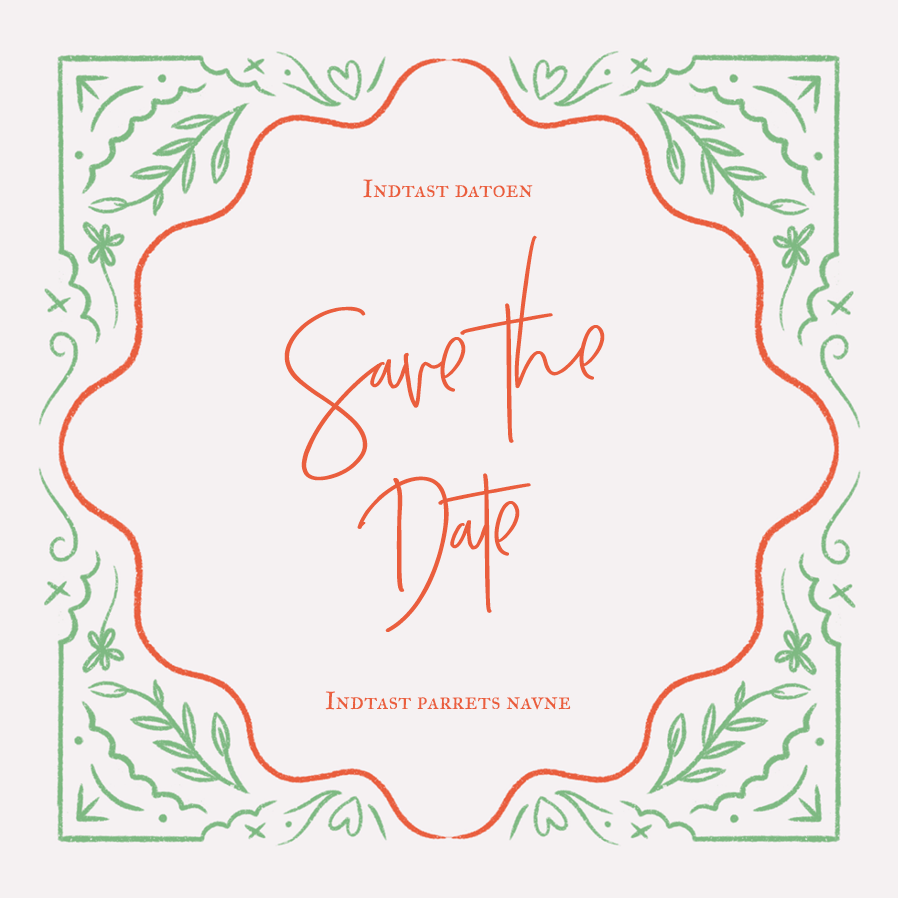 Save the date — Vintage ramme