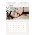 A5 Foto Kalender — Overlappende tekst [April]