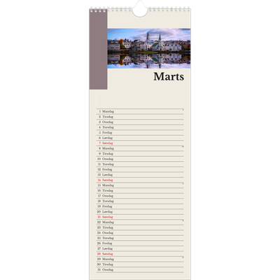 Køkkenkalender  — Verdens seværdigheder [Marts]