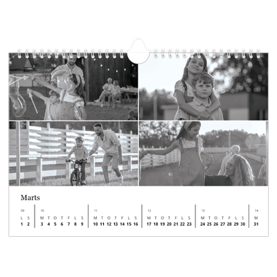 Fotokalender A4 — Billeder i fokus [Marts]
