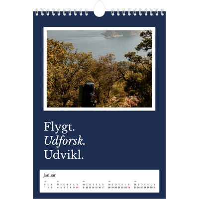 Fotokalender A4 (20 x 30 cm) — Redaktionel Jord [Januar]