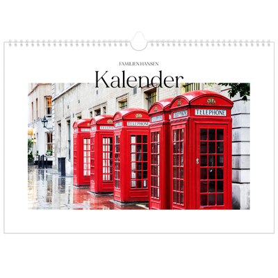 A3 Foto Kalender — Min rejseskildring [kalender forside]