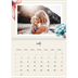 Fotokalender A4 dobbelt (30 x 40 cm) — Malte blomster [Marts]