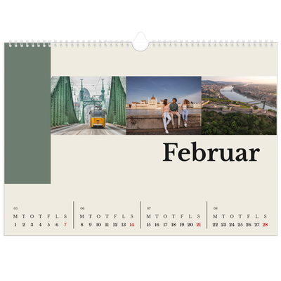 A3 Foto Kalender — Verdens seværdigheder [Februar]