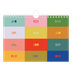 A5 Foto Kalender — Farverig kalender [kalender forside]