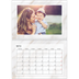 Fotokalender A4 dobbelt (30 x 40 cm) — Marmorbaggrunde [Marts]