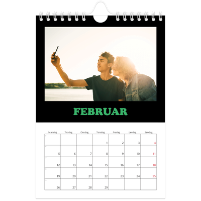 A5 Foto Kalender — Sjov type [Februar]