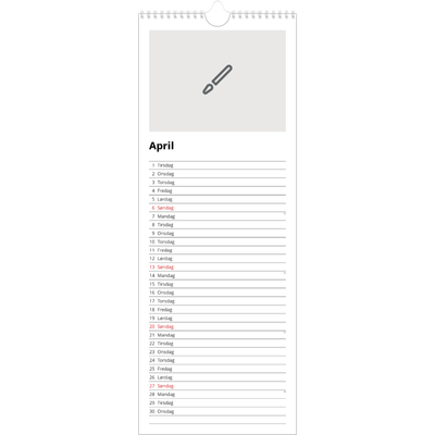 Køkkenkalender  — Design selv [April]