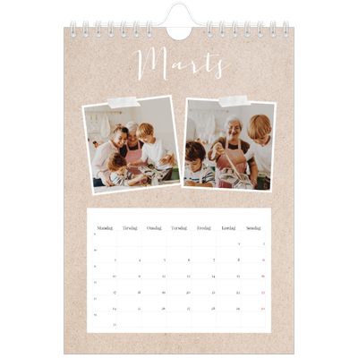 A5 Foto Kalender — Scrapbogs kalender [Marts]